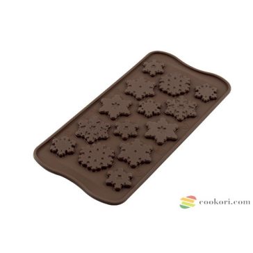   Silikomart Hópehely szilikon forma "Choco frozen" (SCG40)
