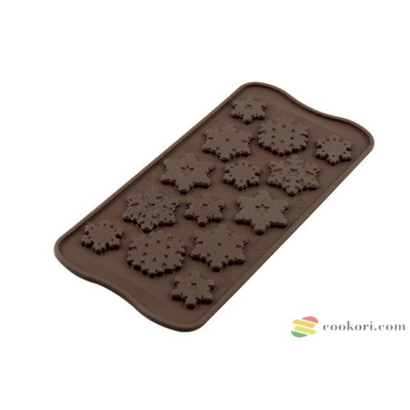 Silikomart Hópehely szilikon forma "Choco frozen" (SCG40)