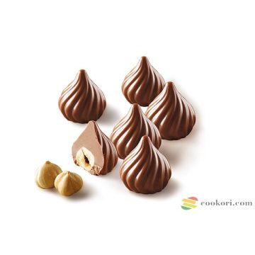   Silikomart Choco Flame 3D praliné készítő forma, szilikon 