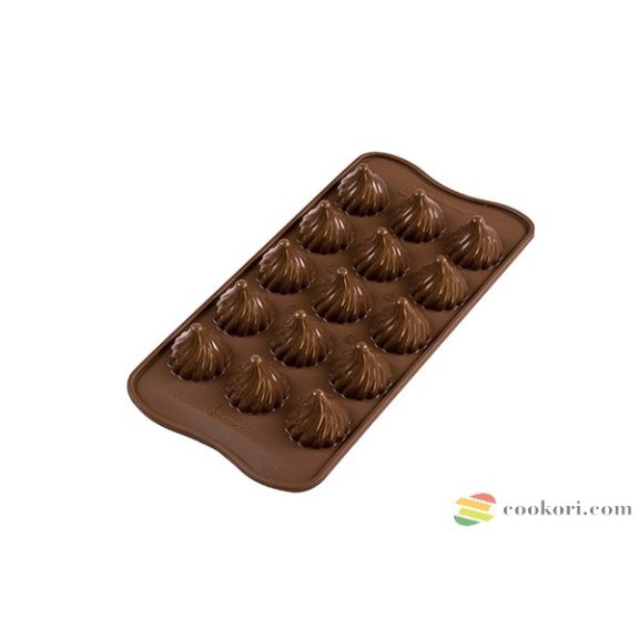 Silikomart "Choco Flame" szilikon praliné és bonbon készítő forma (SCG47)