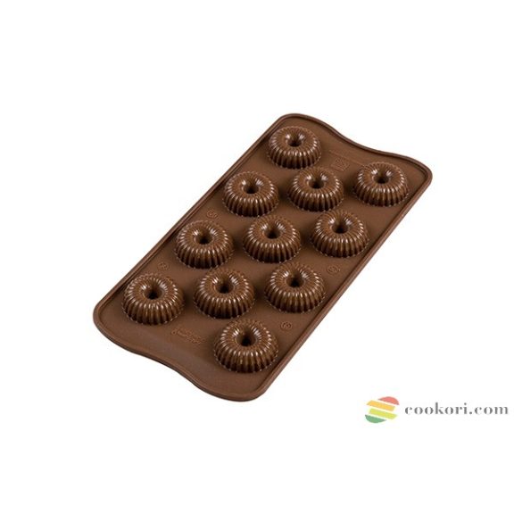 Silikomart "Choco Crown" 3D praliné készítő forma, 11db-os Silikomart "Choco Crown" 3D praliné készítő forma, 11db-os