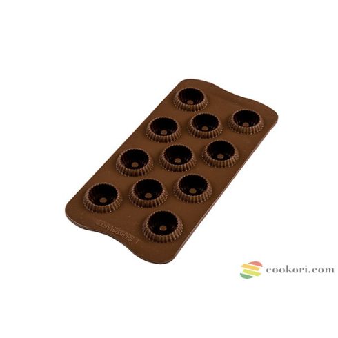 Silikomart "Choco Crown" 3D praliné készítő forma,  11db-os