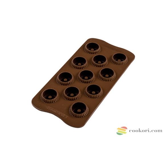 Silikomart "Choco Crown" 3D praliné készítő forma, 11db-os Silikomart "Choco Crown" 3D praliné készítő forma, 11db-os