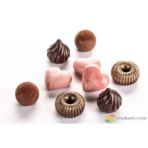 Silikomart "Choco Crown" 3D praliné készítő forma,  11db-os