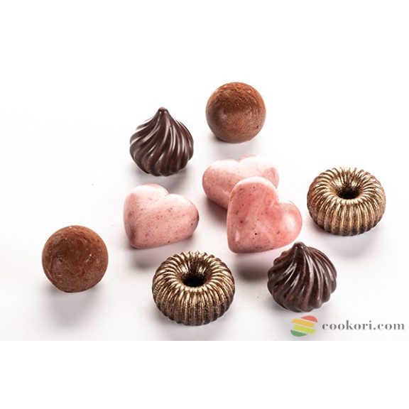 Silikomart "Choco Crown" 3D praliné készítő forma, 11db-os Silikomart "Choco Crown" 3D praliné készítő forma, 11db-os