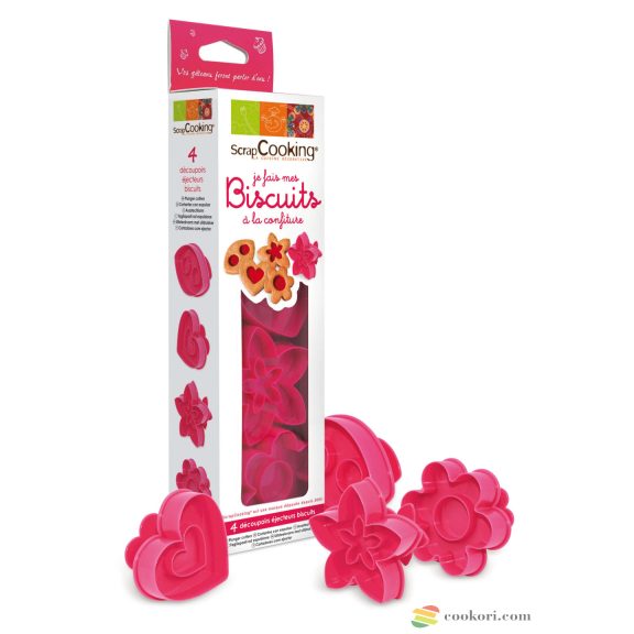 Scrapcooking Keksz és linzer készítő készlet 2 az 1-ben , 4db-os