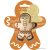 Scrapcooking Cookie cutter wood+ambosser gingerbread man