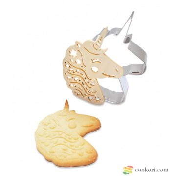 Scrapcooking Cookie cutter + wood embrooser unicorn