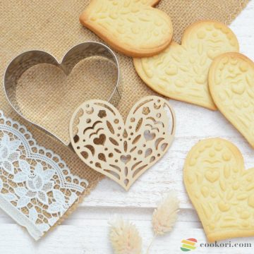 Scrapcooking Cookie cutter heart+ wood embrosser