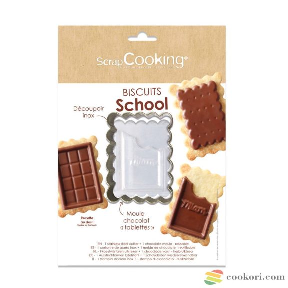 Scrapcooking Csokis keksz készítő készlet "School"