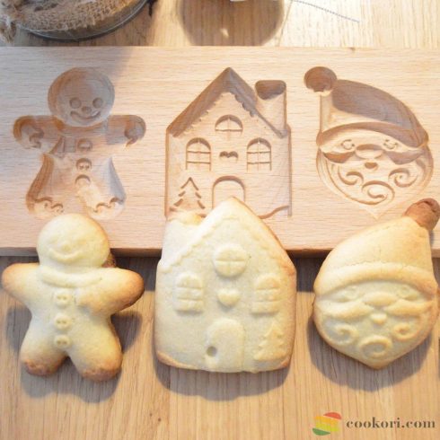 Scrapcooking Wooden mould for filled biscuits Christmas