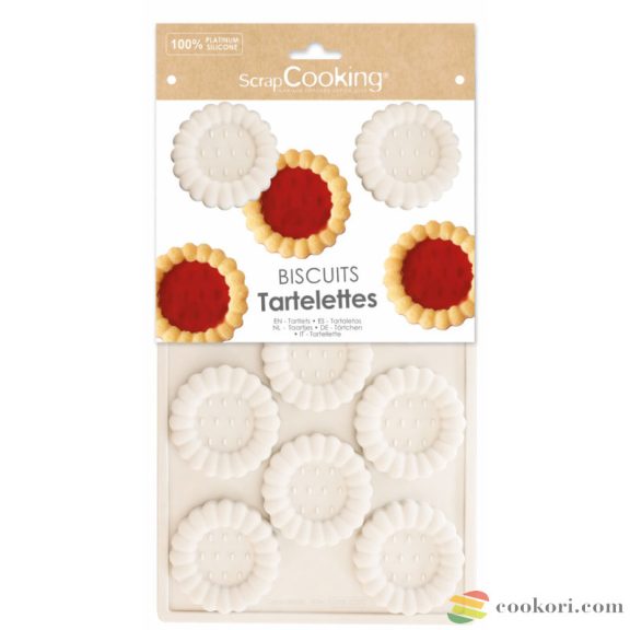 Scrapcooking Szilikon Tartelette/keksz sütőforma, 11db-os