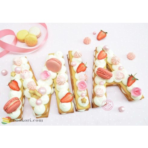 ScrapCooking "Letter cake" Betű torta sablon, 26db-os