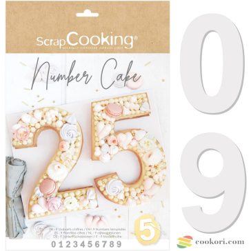 ScrapCooking Számtorta sablon (number cake), 9db-os