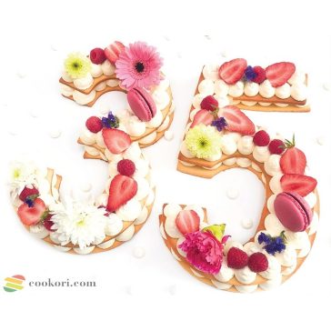 ScrapCooking Számtorta sablon (number cake), 9db-os