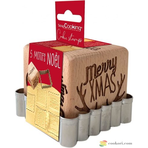 ScrapCooking Fa karácsonyi keksz pecsét + kiszúró