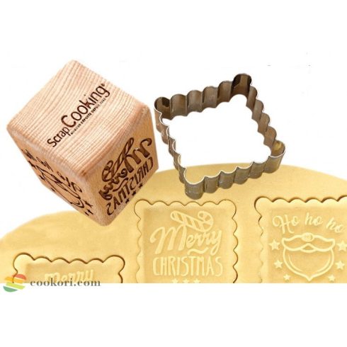 ScrapCooking Fa karácsonyi keksz pecsét + kiszúró