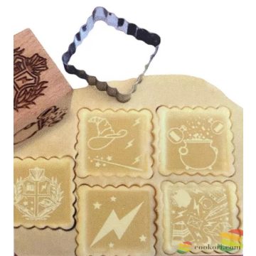 Scrapcooking Cookie stamp wzzard+ cookie cutter