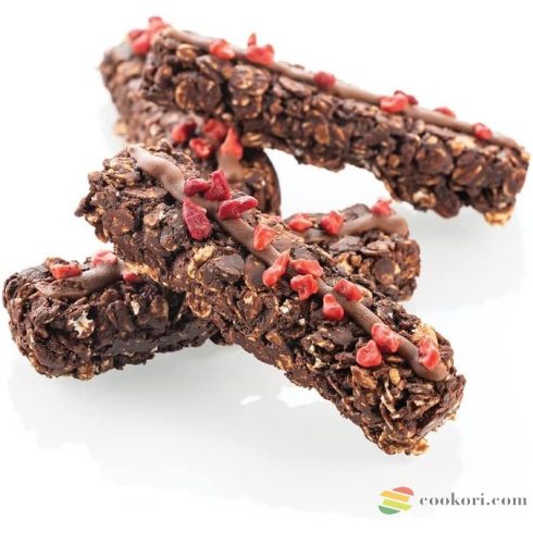 Silikomart rudacska forma "My snack", müzli és csokoládé