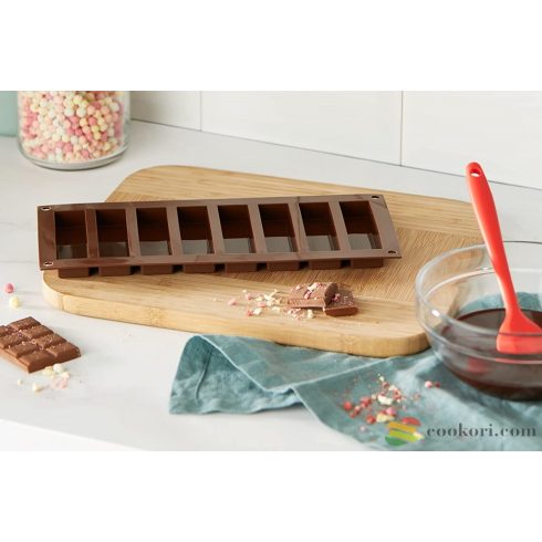 Silikomart rudacska forma "My snack", müzli és csokoládé