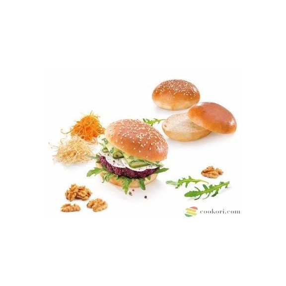 Tescoma Hamburger zsemle sütőforma recepttel, 6db-os