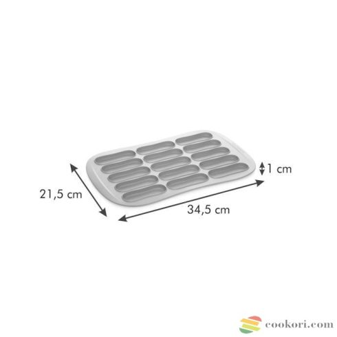 Tescoma babapiskóta és eklerfánk sütőforma, 15db-os, recepttel