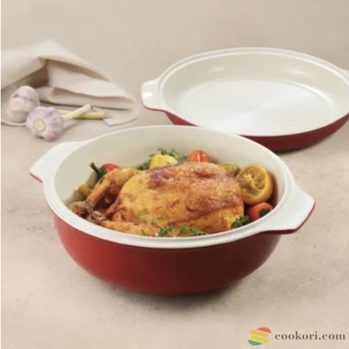 Tescoma Kerámia kerek fedeles sütőforma kenyérsütéshez , 30cm