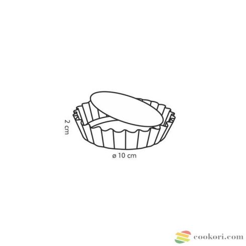 Tescoma Delicia Mini pite sütőforma, 10cm, 4db-os