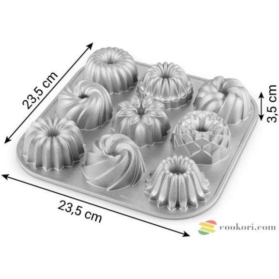 Tescoma Delícia Mini kuglóf forma, 9db-os
