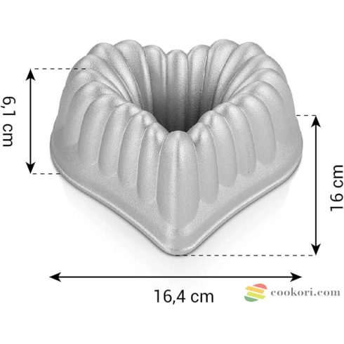 Tescoma Kuglóf forma szív, 16cm