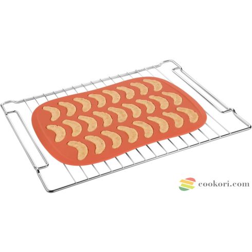 Pan for crescent-shaped vanilia rolls