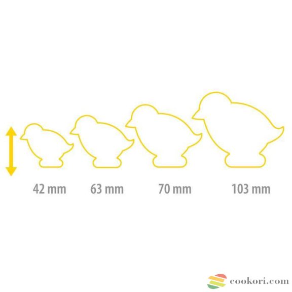 Tescoma Kétoldalas süti kiszúró csibe, 2db, 4 méret