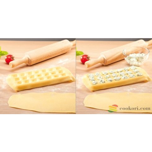 Tescoma Ravioli készítő forma, kerek 21db-os