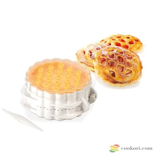 Tescoma Rácsos pite készítő készlet, 3 betéttel