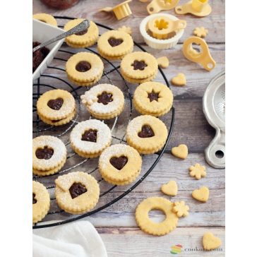 Tescoma Delicia Linzer kiszúró készlet, 8db-os