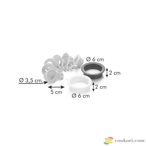 Tescoma Delicia Linzer kiszúró készlet, 8db-os