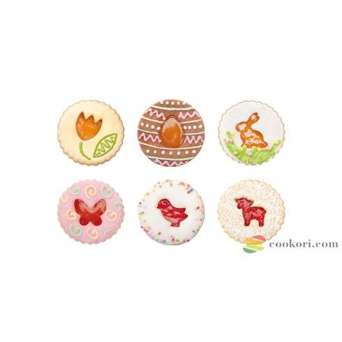 Teascoma Easter shortbread cookie cutters, 8pc