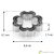 Tescoma Cookie cutters four-leaves clover, 3pcs