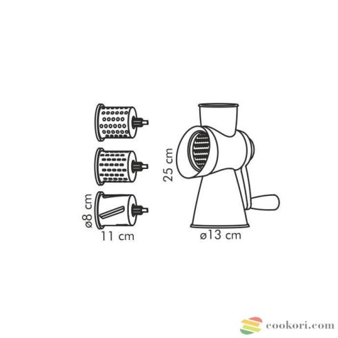 Tescoma Multi-purpose drum grater, 4 grating drums