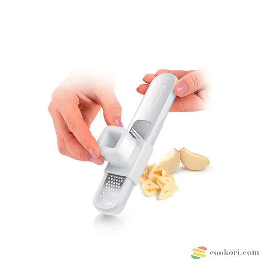 Tescoma Handy X-sharp fokhagyma- és gyömbér reszelő, áztatóval