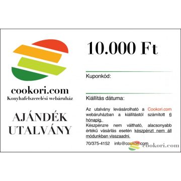 Cookori Ajándék utalvány 10.000 Ft