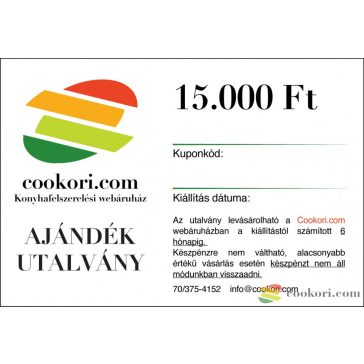 Ajándék utalvány 15.000 Ft/ PDF formátum