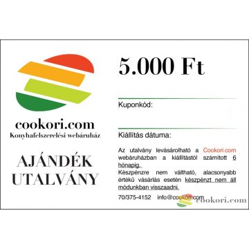 Ajándék utalvány 5000 Ft/ PDF formátum